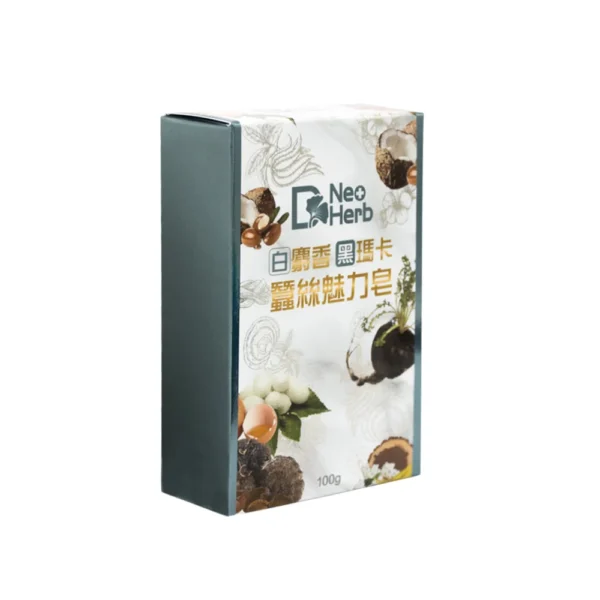 【紐歐博】白麝香黑瑪卡蠶絲魅力皂